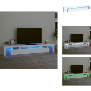 vidaXL Tv-kast - Tv-kasten - Tv-meubel - Tv-meubel Met LED-verlichting - Tv-meubel met LED-verlichting 260x36,5x40 cm wit