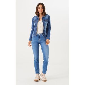 GARCIA Dames Jack Blauw Long mouw - Maat XS