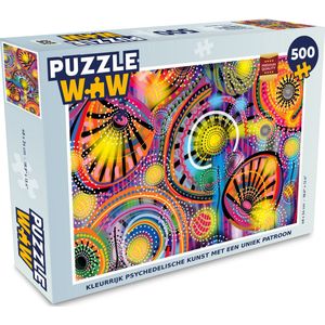 Puzzel Vormen - Kunst - Patronen - Psychedelisch - Legpuzzel - Puzzel 500 stukjes