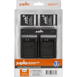 Jupio Value Pack: 2x Battery LP-E12 + USB Dual Charger