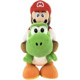 Nintendo Together+ Super Mario - Knuffel - Mario & Yoshi - Pluche - 21cm