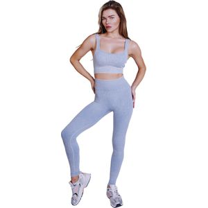 Sportset dames - Sportset - Sport set - Legging en top - Fitnesskleding - Yoga kleding - Fitness set - Leggings - Sport BH - Sport top - Sportoutfit dames - Yoga kleding dames - Sport beha - Crop top -XS/S
