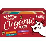 Lily's Kitchen Biologische Patés - Kattenvoer Natvoer - Kip Rund Vis & Kalkoen - 32 x 85 g