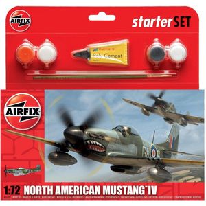 Airfix North American Mustang Iv Starter Set Modelbouwpakket