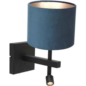 Steinhauer wandlamp Stang - zwart - metaal - 8208ZW