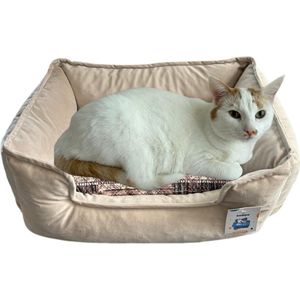 Lavida Home Tomy Kattenmand- Kattenmand -Hoge Kwaliteit- Hondenmand -Deierenmand - Beige - 55x40x20cm