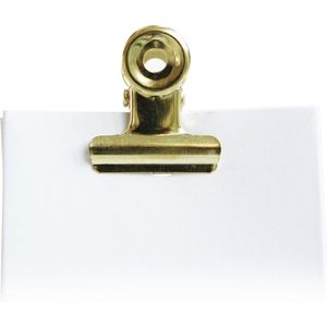 Vanhalst - Bulldog clip / retro papierklem - KLEIN 22mm - GOUD - Voordeelpack van 36 stuks