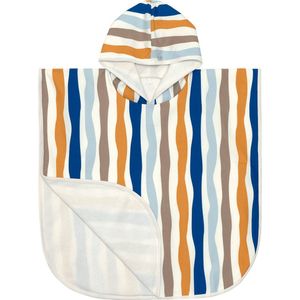 Lässig Splash & Fun Beach Badponcho Waves blue/nature