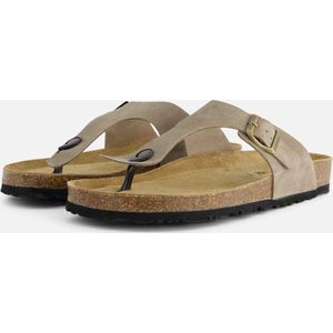 Outfielder Slippers taupe Suede - Maat 44