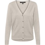 Vero Moda Vest Vmsilje Ls V-neck Cardigan Ga Noos 10320456 Moonbeam Dames Maat - S