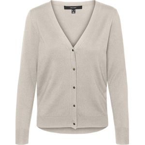 Vero Moda Vest Vmsilje Ls V-neck Cardigan Ga Noos 10320456 Moonbeam Dames Maat - S