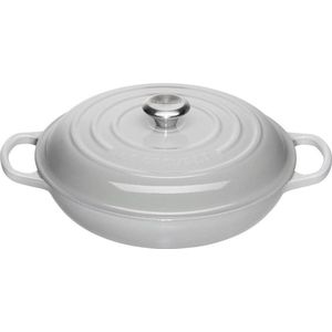 Le Creuset Braadpan Campagnard Signature Mist Grey - ø 30 cm / 3.5 Liter