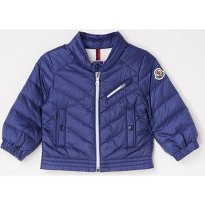 Moncler Gewatteerd jack met donsvulling en ritszakken - Blauw - Maat 80