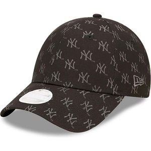 New York Yankees Cap - Dames - SS23 Collectie - Zwart - One Size - New Era Caps - 9Forty - NY Pet Dames - Petten - Vrouwen Pet