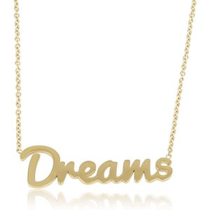 *My Bendel - Goudkleurige ketting- Dreams - Dreamketting- goud- gemaakt van duurzaam materiaal - verkleurt niet - Met luxe cadeauverpakking