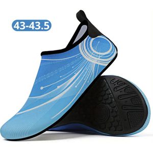 Livano Waterschoenen Voor Kinderen & Volwassenen - Aqua Shoes - Aquaschoenen - Afzwemschoenen - Zwemles Schoenen - Hemelsblauw - Maat 43-43.5