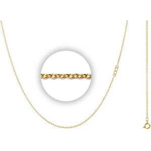 iXXXi Jewelry Ketting 1mm 40-80cm Goudkleurig met Logo 50+5 cm