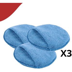 Auto Reiniging Polijsten Wax Applicator Sponzen Pad Microfiber (3 stuks)