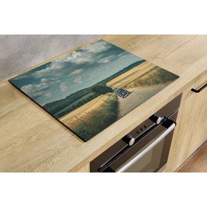 Inductiebeschermer - Old Town Road - 60x60 cm - Inductiebeschermer - Inductie Afdekplaat Kookplaat - Inductie Mat - Anti-Slip - Keuken Decoratie - Keuken Accessoires