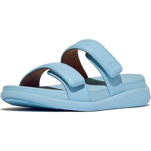 FitFlop F-Mode Go Adjustable Flatform Two-Bar Slides Blauw BLAUW - Maat 42