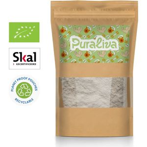 Puraliva - 100% Biologische Rijst Eiwitpoeder 80% - 1KG - Rice Protein - Rijst eiwit