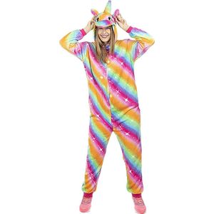 FUNIDELIA Unicorn Onesie - Eenhoorn Kostuum voor vrouwen - Maat: L-XL