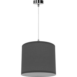 LED Hanglamp - Hangverlichting - E27 Fitting - Rond - Mat Grijs - Kunststof