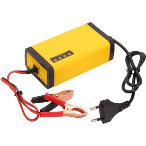 12V Smart Battery Charger LCD-scherm Auto Batterij Onderhouder voor Auto's Motorfietsen EU Plug 220V