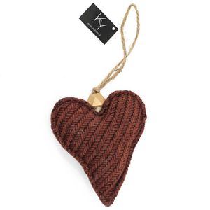 HomeBound by KY | Stoffen hart | 15x13x5cm | hanger hart