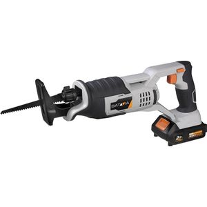 Batavia Accu 18V Reciprozaag - Incl. 5.0 Ah Li-ion Accu / 2.4A Oplader - Geschikt voor allerlei materialen zoals hout, kunststof, metalen buizen, metaal, steen en pvc. - Maxxpack