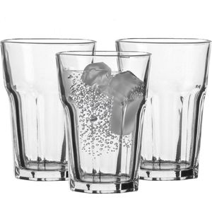 Urban Living Waterglazen Vegas - transparant glas - 6x stuks - 350 ml - drinkglazen/sapglazen