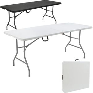 Buffettafel inklapbaar - Inklapbare tafel - 182x74cm - Vouwtafel - Campingtafel - Partytafel - Must have!