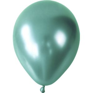 XL Groene Chroom Ballonnen (10 stuks / 46 CM)