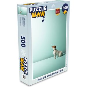 Puzzel Hond die naar boven kijkt - Legpuzzel - Puzzel 500 stukjes