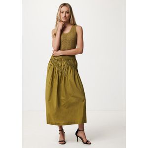 Midi Rok With Details Dames - Spicy Green - Maat M