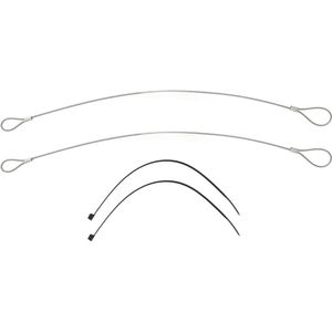 Noodkapontgrendelingskabelset RP604802 Vervanging Voor Corvette C4 1984-1996 - Set van 2 - Hoogwaardige Kwaliteit .