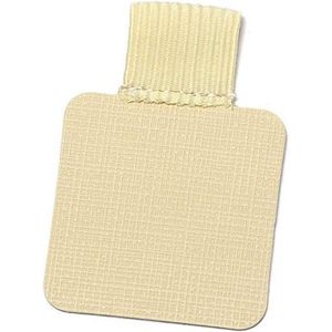 DrPhone Zelfklevende PU Lederen Pen Clip - Elastische Loop Voor Notebooks Tijdschriften Klemborden Pennen Houder Etc – Beige