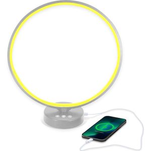 Bolt Electronics ® Tafellamp – Moodlamp – Lichttherapielamp - Moodlight – Daglichtlamp – Wit licht – Zilver