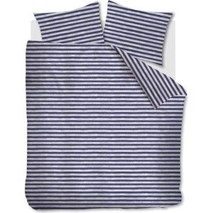 Ariadne at Home Knit Stripes dekbedovertrek - Tweepersoons - 200x200/220 - Blauw