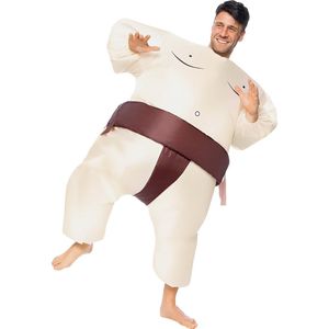 FUNIDELIA Opblaasbaar Sumoworstelaar Kostuum voor volwassenen - Ons Size