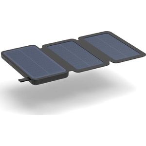 Otronica Solar Powerbank 8000 mAh Zonnepanelen - Powerbank Zonneenergie - Snellader iPhone lader, Samsung oplader - USB & USB-C - Zwart