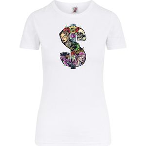 Klere-Zooi - Dollar Sign Tattoo - Dames T-Shirt - XXL