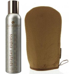 Curasano Spraytan Express Tanning Spray Set + Handschoen - 200 ml