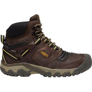 Keen Ridge Flex Mid Heren Wandelschoenen Coffee Bean/Keen Yellow Maat 42.5