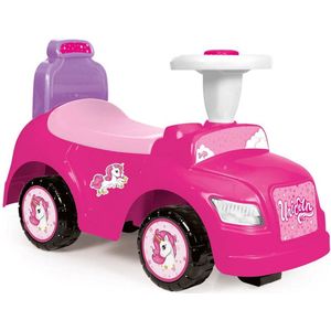 Dolu - Eenhoorn Loopauto - Roze - Inclusief Toeter en Opbergruimte