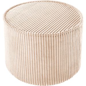 Wigiwama Corduroy Pouffe / Poef - Ø40x25cm - Brown Sugar