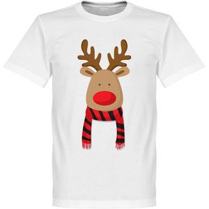 Reindeer Supporter T-Shirt - Rood/Zwart - 4XL