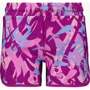 Osaga meisjes sweatshort met print paars - Maat 146/152