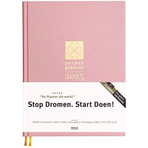 Purpuz Planner 2025 Agenda - Agenda 2025 - Doelen Planner 2025 - Engels - Stop Dromen. Start Doen!