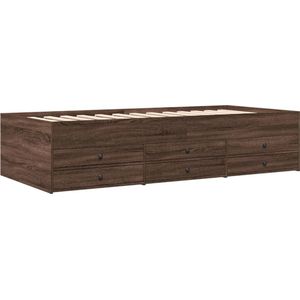 vidaXL-Slaapbank-met-lades-100x200-cm-bewerkt-hout-bruin-eikenkleurig